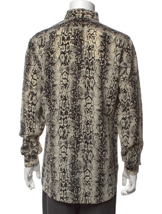 Saint Laurent 2016 Python Print Shirt