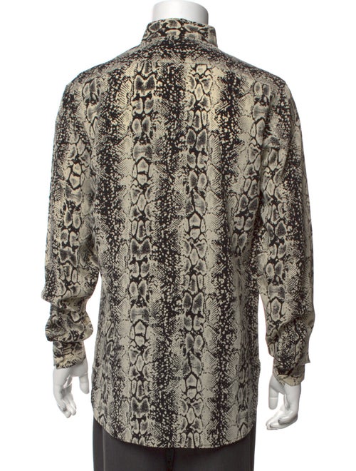 Saint Laurent 2016 Python Print Shirt