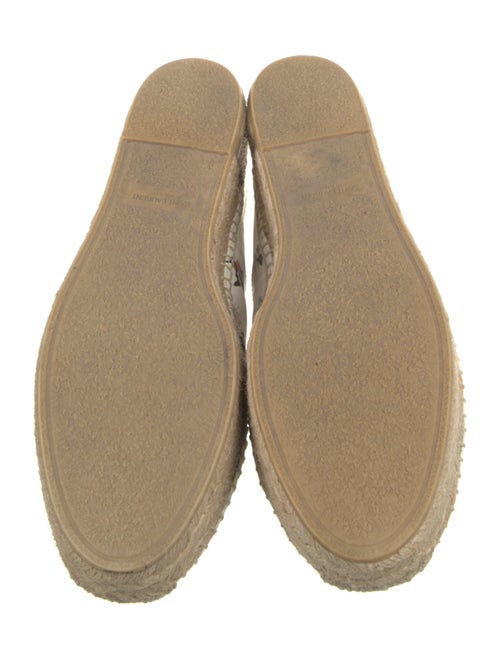 Saint Laurent Leather Floral Print Espadrilles