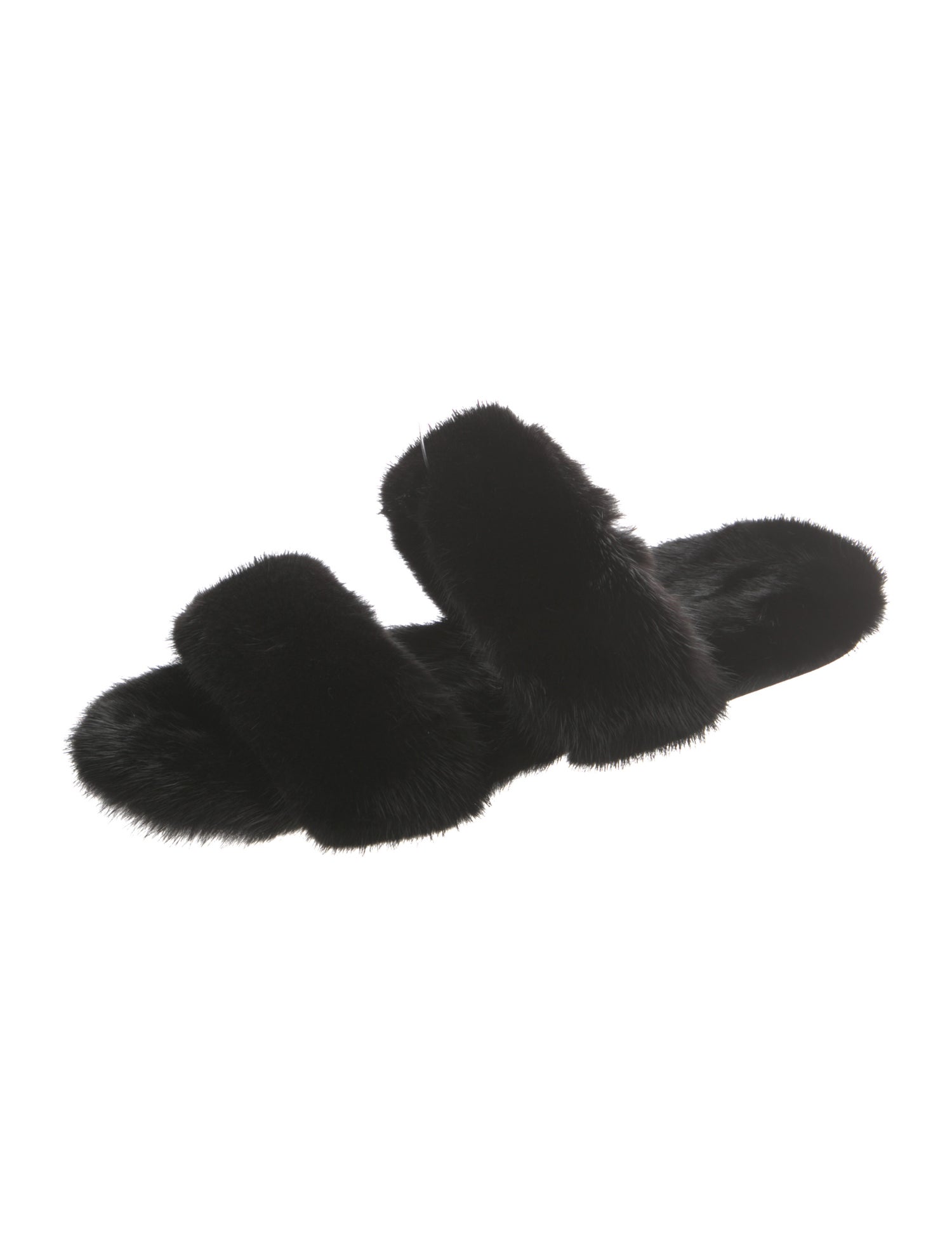 Saint Laurent Fur Slides