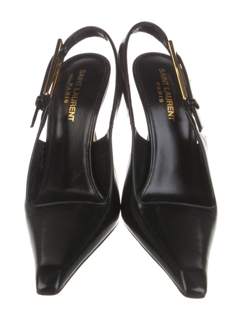 Saint Laurent Patent Leather Slingback Pumps