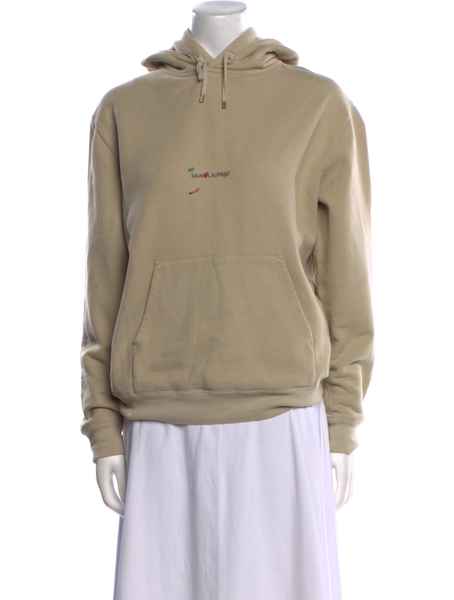 Saint Laurent Mock Neck Long Sleeve Sweatshirt