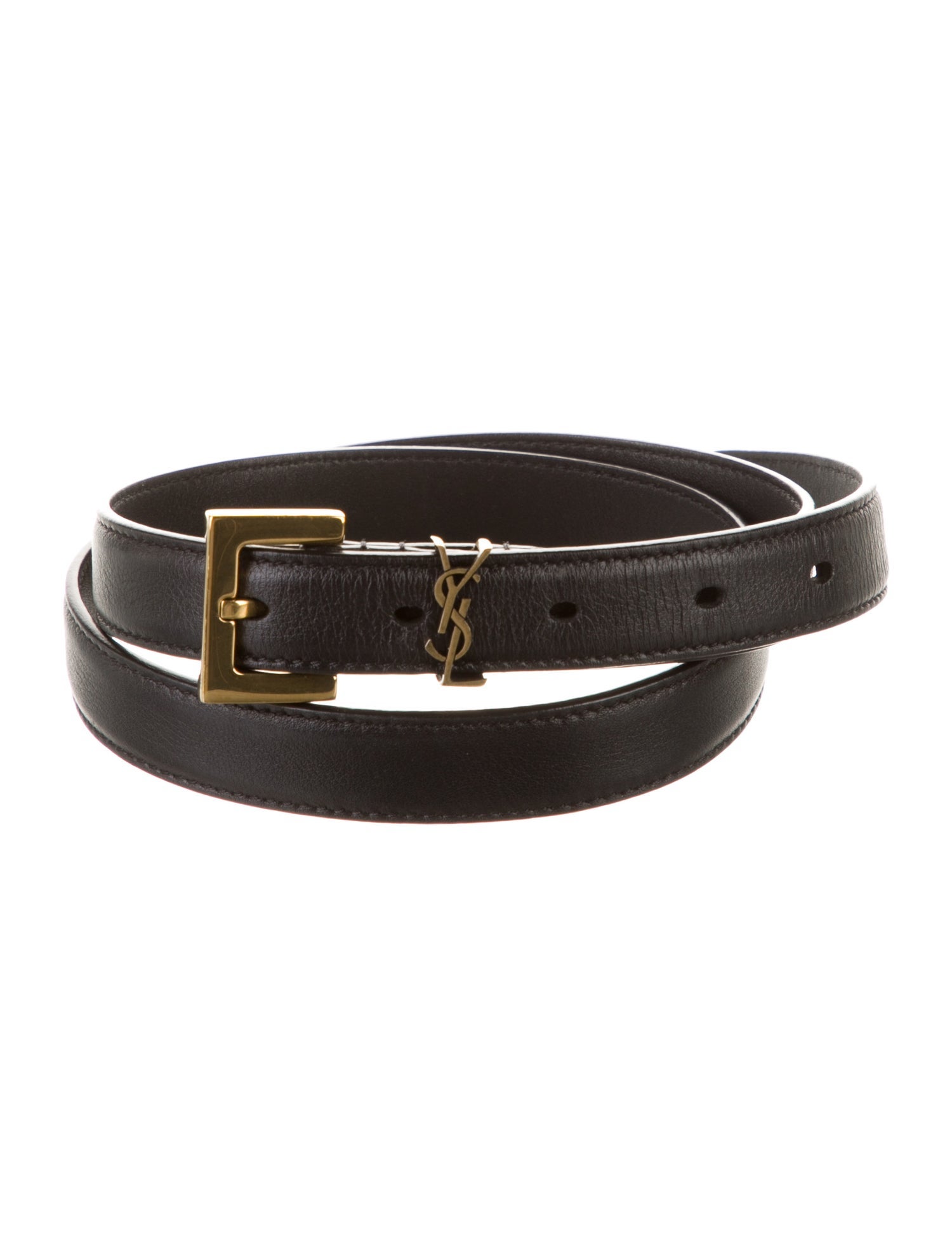 Saint Laurent Skinny Leather Belt Kit