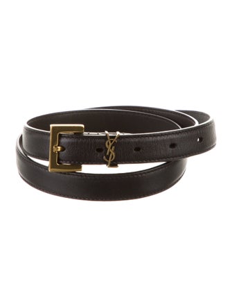 Saint Laurent Skinny Leather Belt Kit