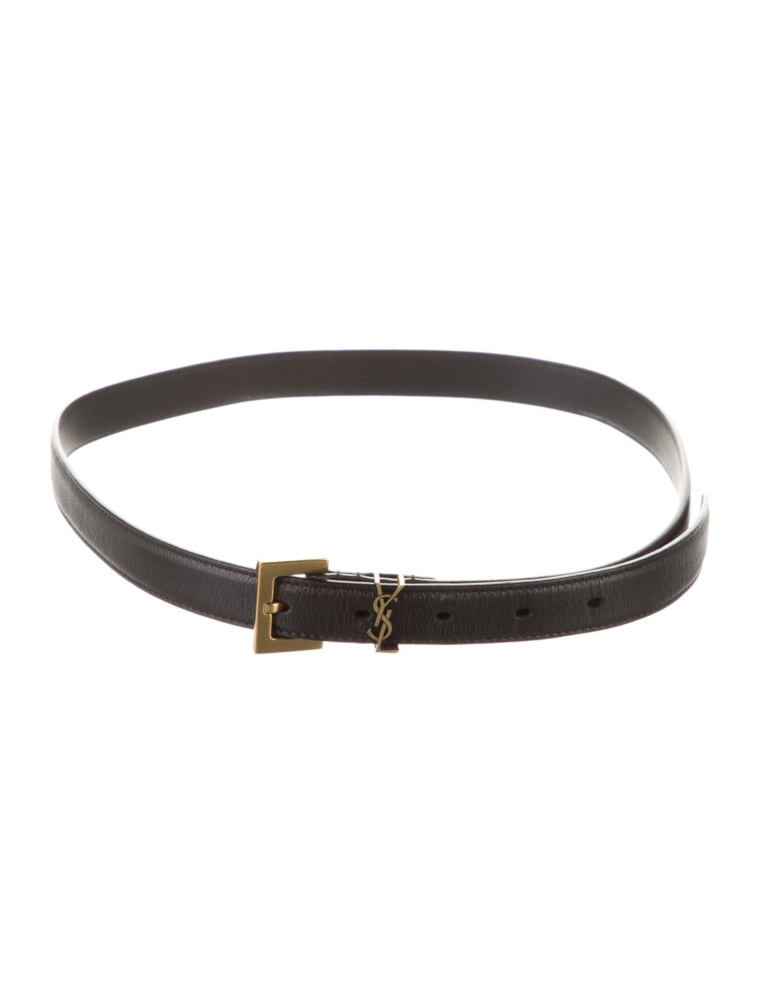 Saint Laurent Skinny Leather Belt Kit