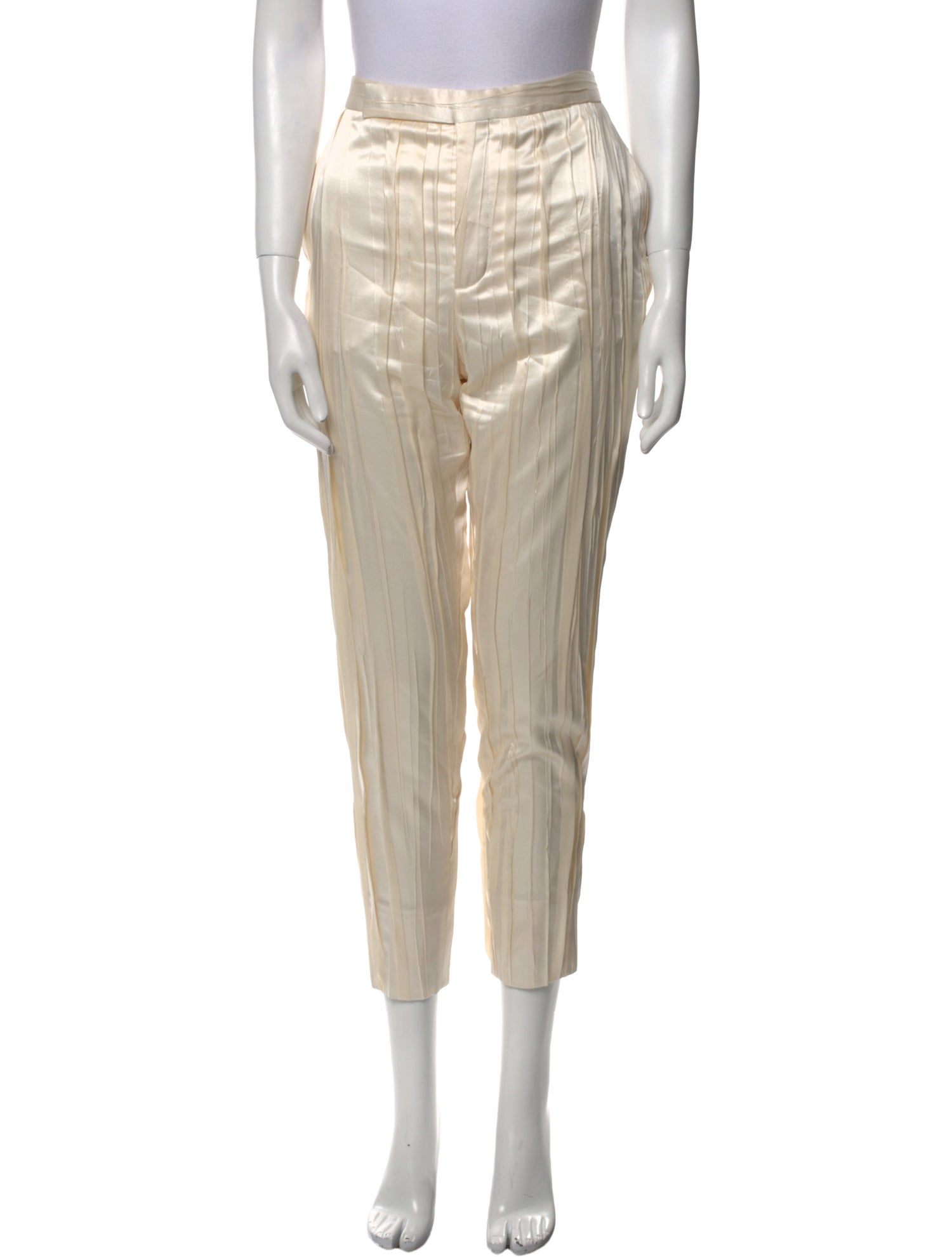 Saint Laurent Silk Skinny Leg Pants