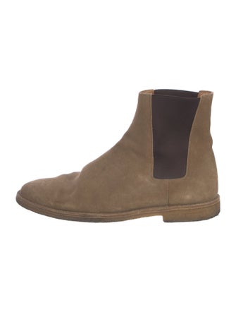 Saint Laurent Suede Chelsea Boots