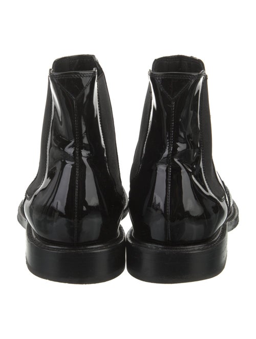 Saint Laurent Patent Leather Chelsea Boots