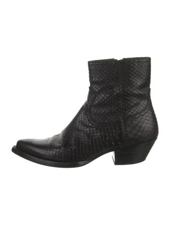 Saint Laurent Snakeskin Boots