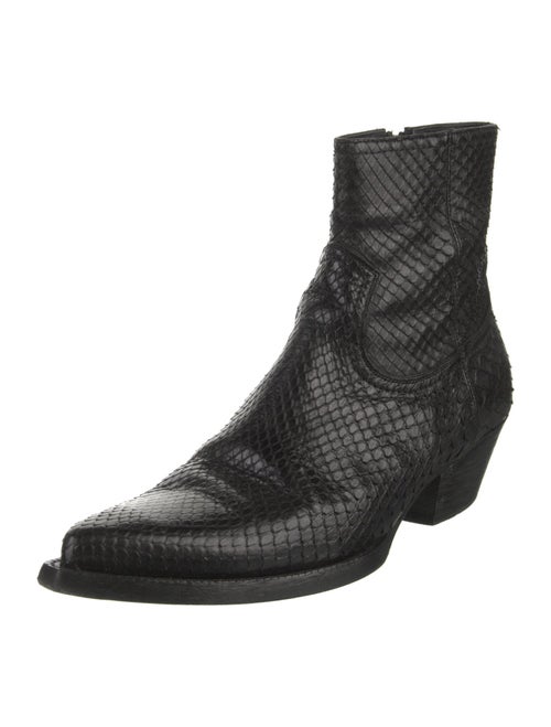 Saint Laurent Snakeskin Boots