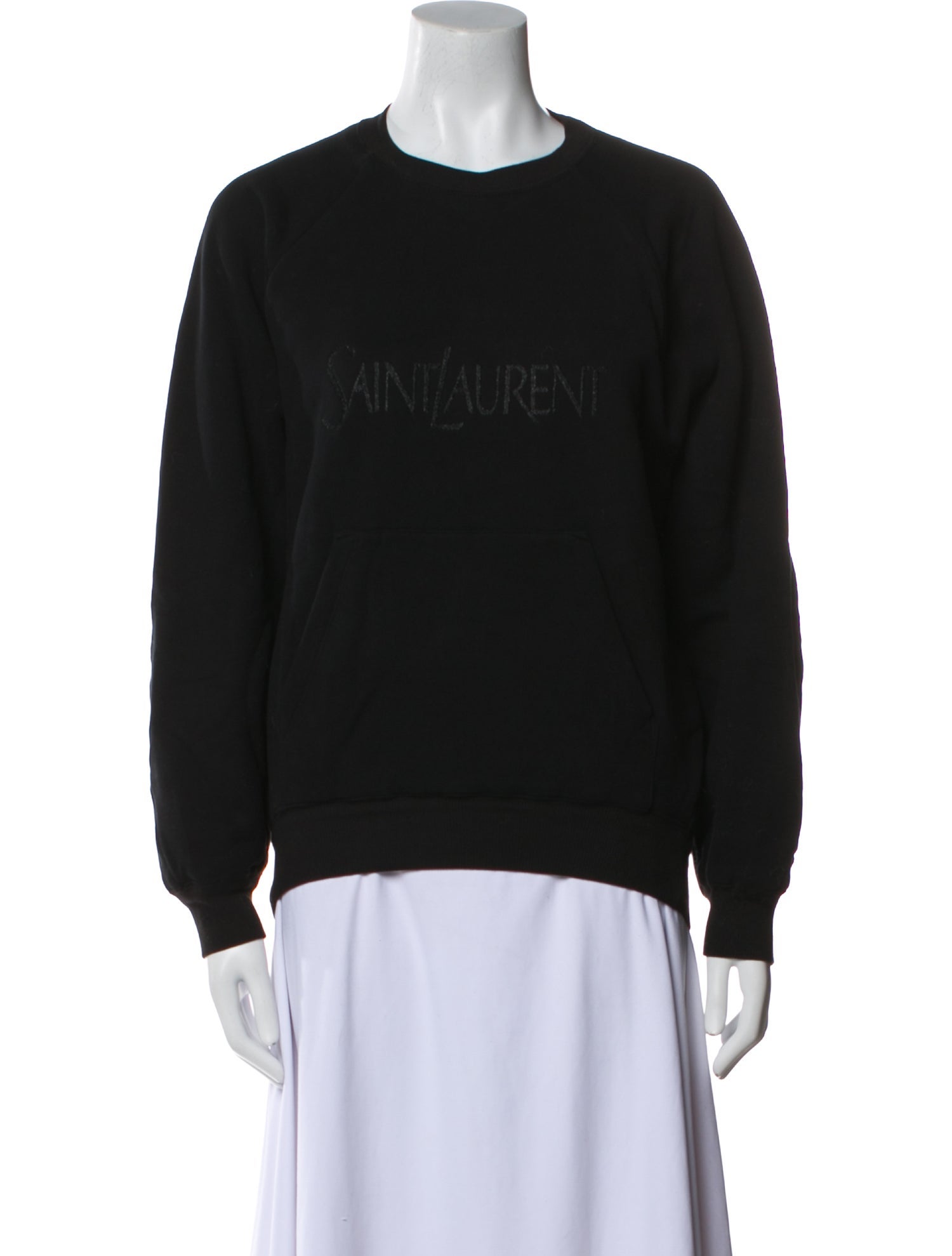 Saint Laurent Graphic Print Crew Neck Sweatshirt