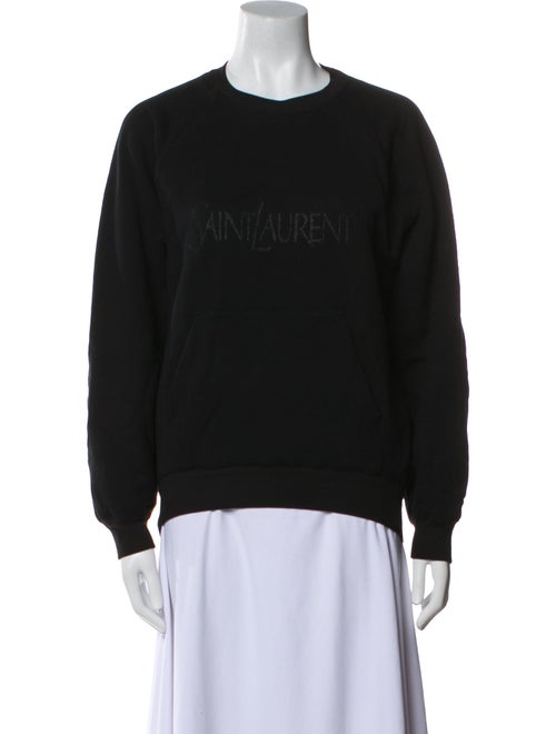 Saint Laurent Graphic Print Crew Neck Sweatshirt
