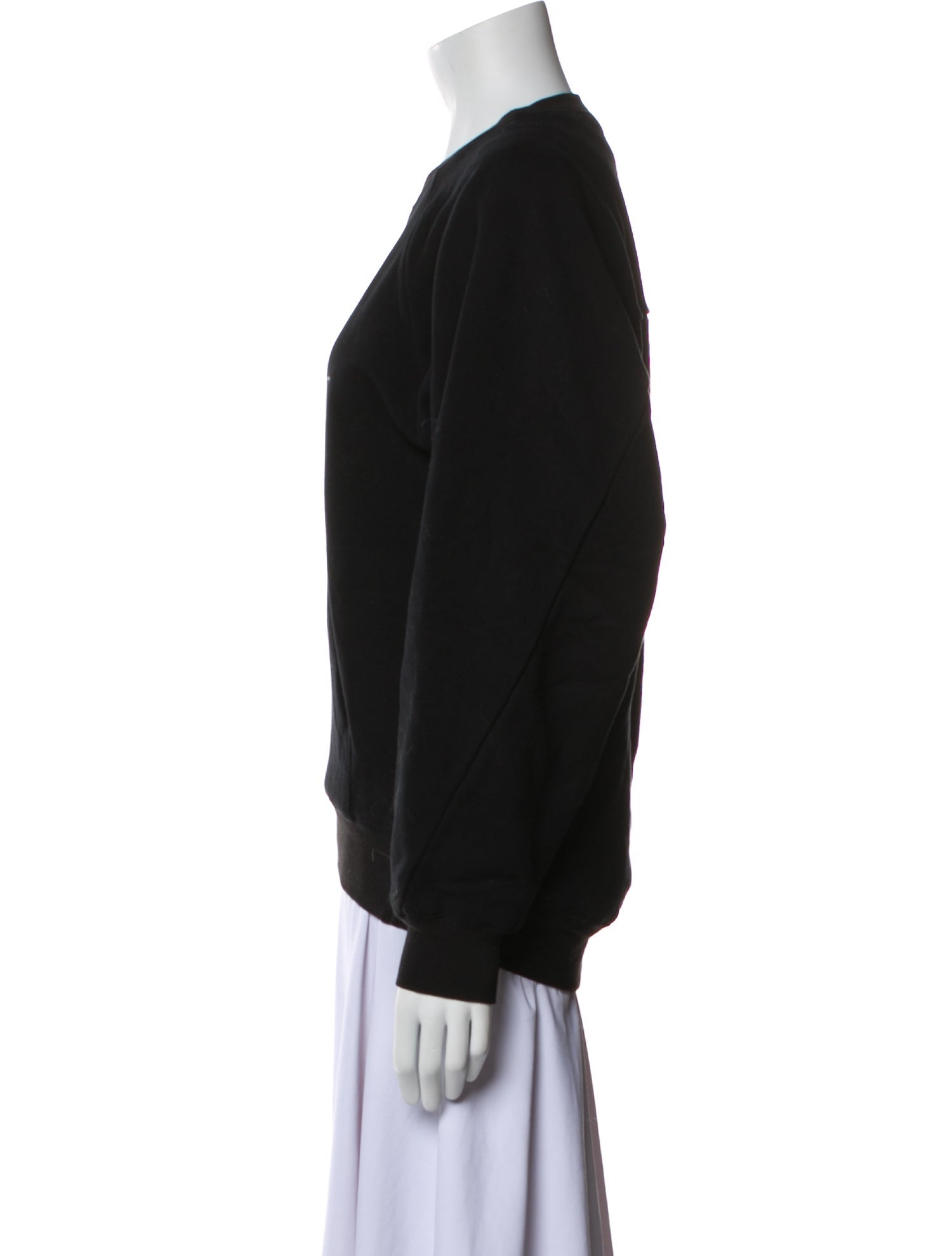 Saint Laurent Graphic Print Crew Neck Sweatshirt