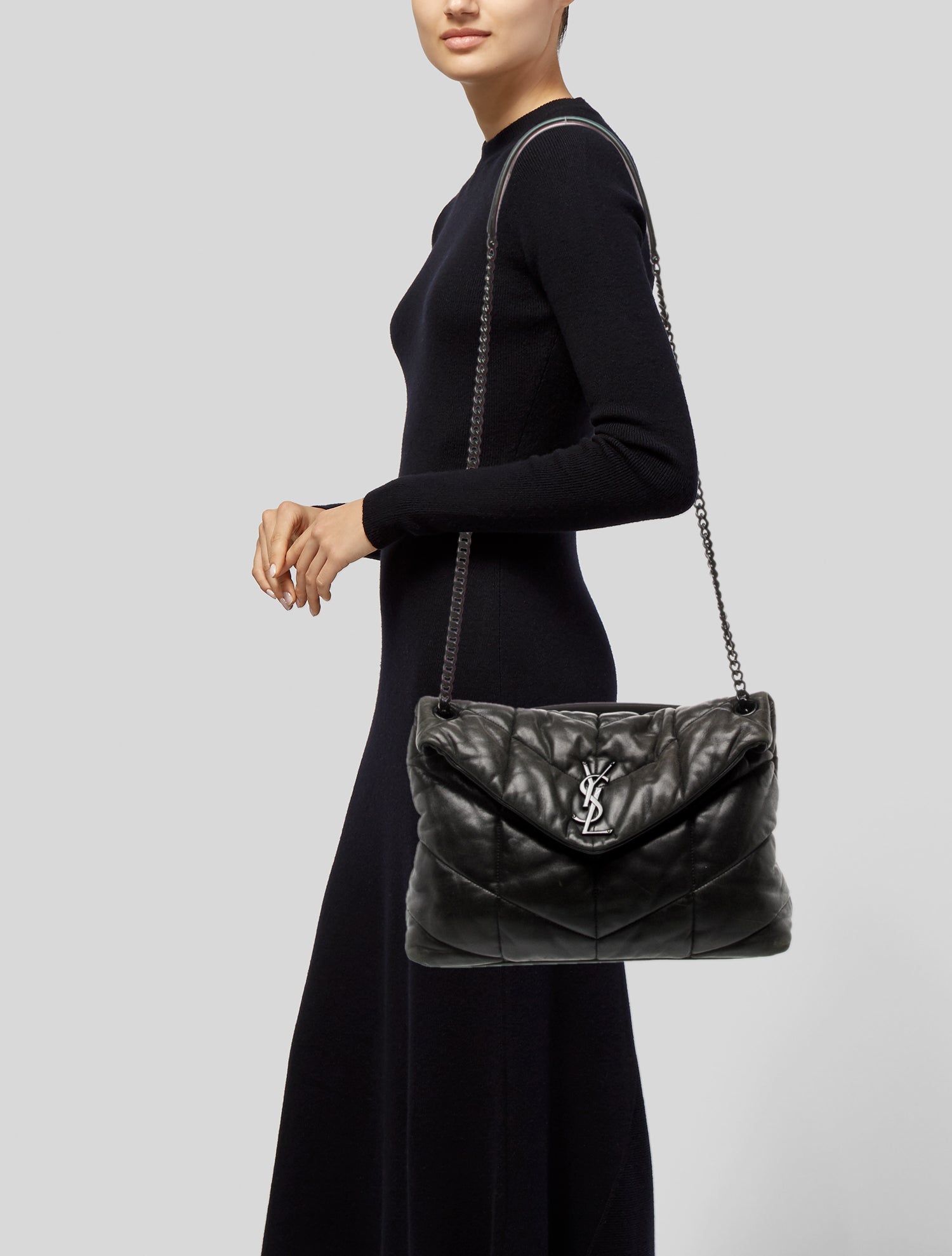 Saint Laurent Quilted Lou Lou