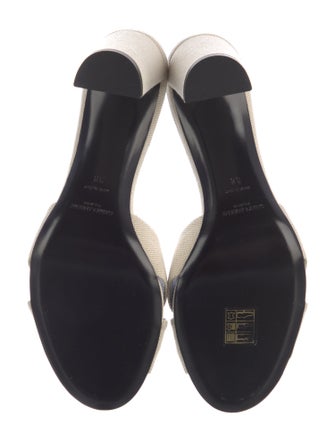 Saint Laurent Canvas Slides