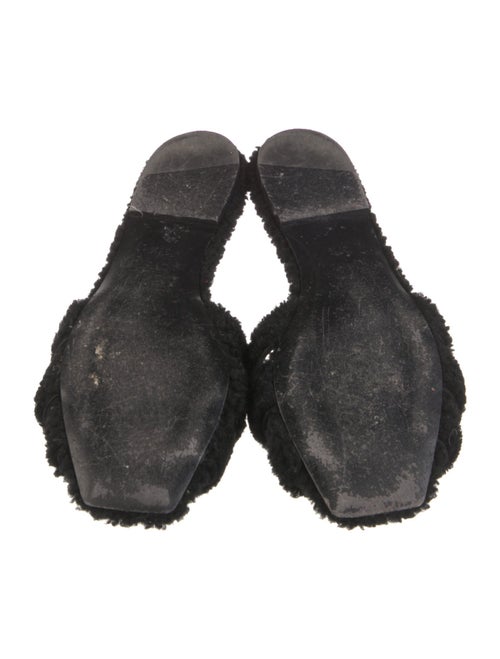 Saint Laurent Shearling Slides