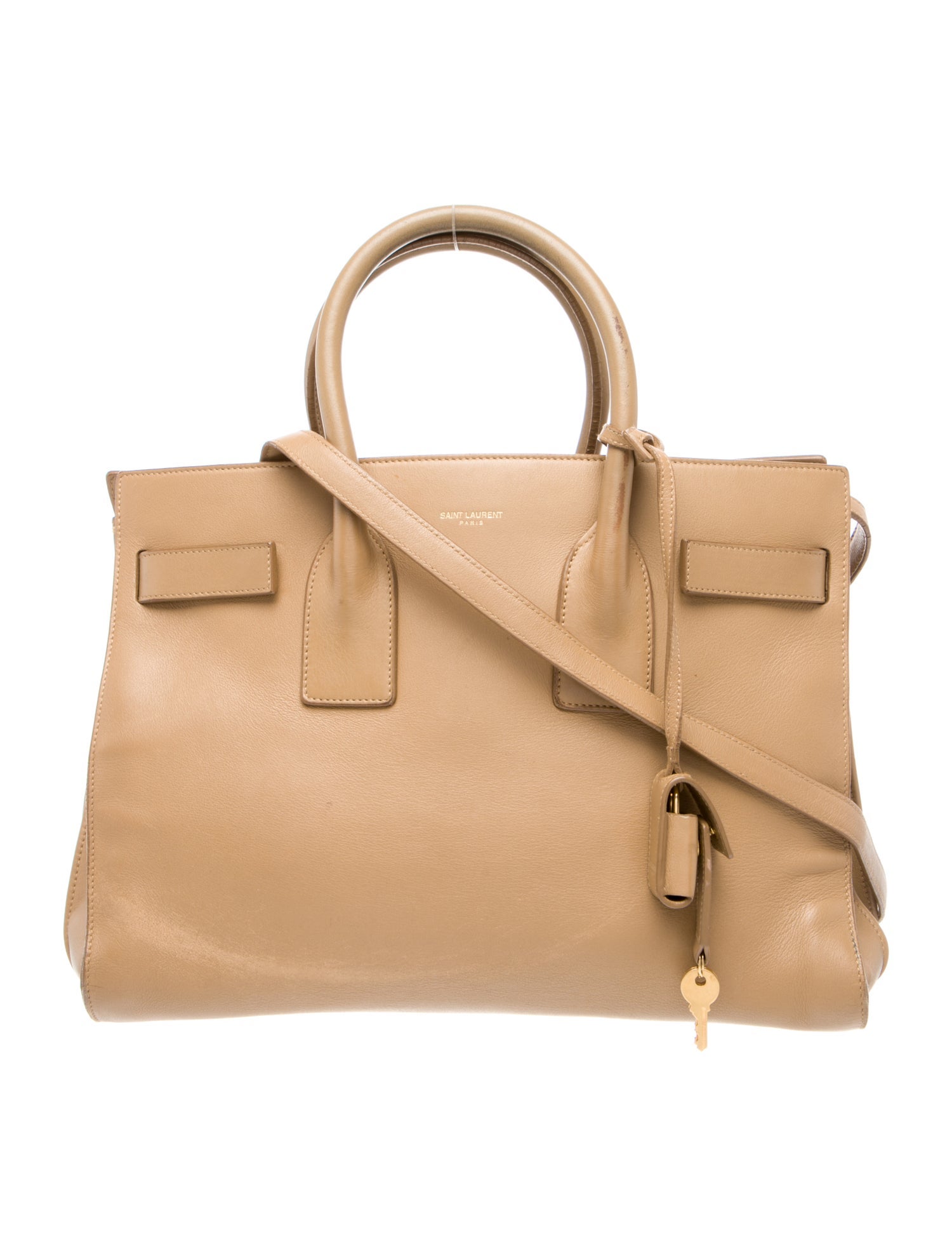 Saint Laurent Leather Sac De Jour Small