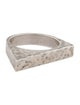 Saint Laurent Hammered Asymmetrical Ring