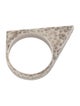 Saint Laurent Hammered Asymmetrical Ring