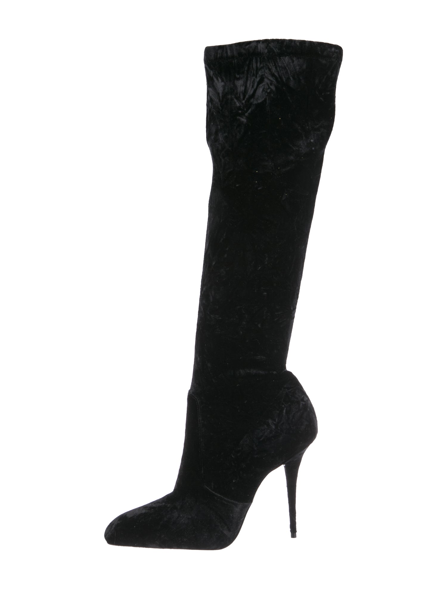 Saint Laurent Velvet Sock Boots