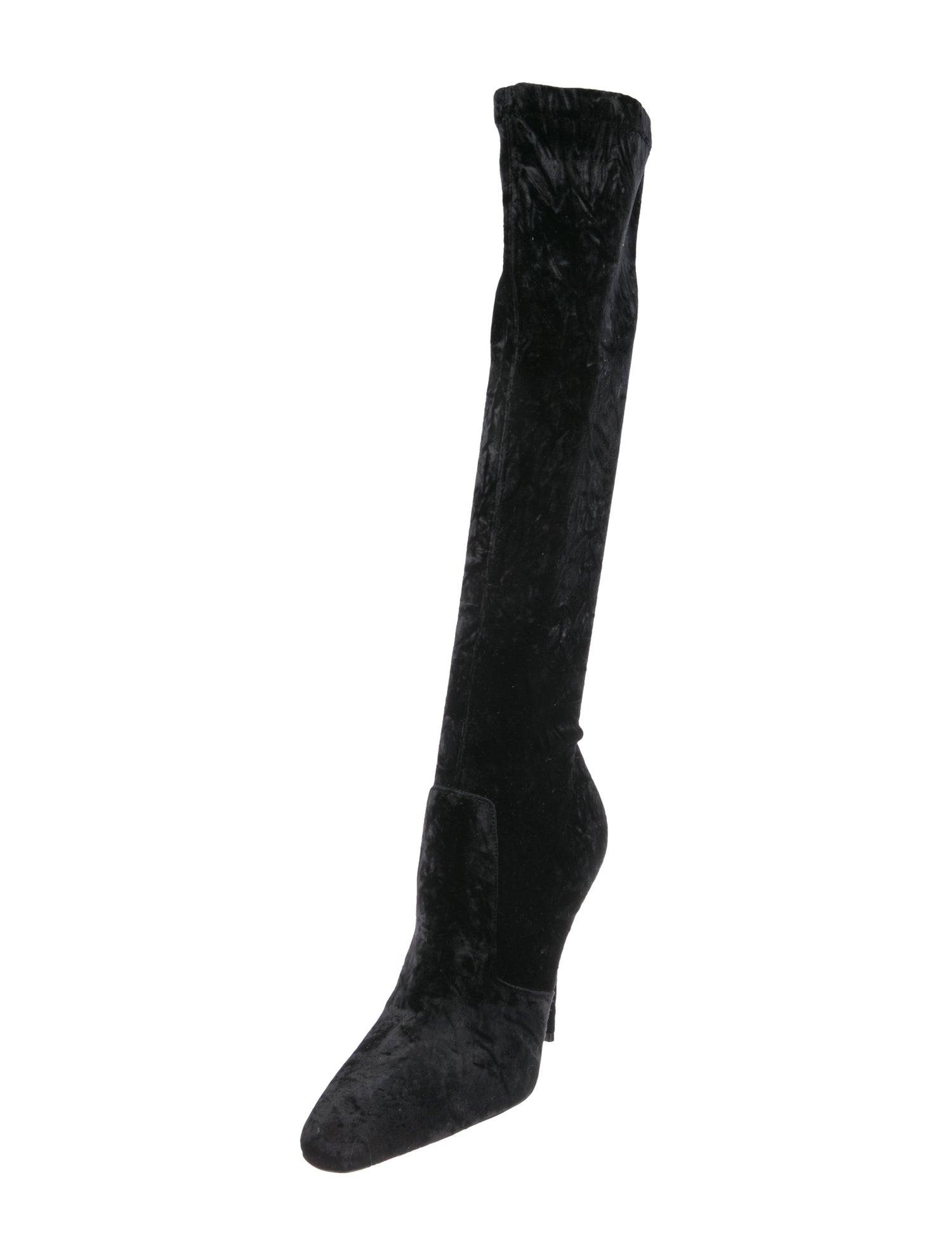 Saint Laurent Velvet Sock Boots
