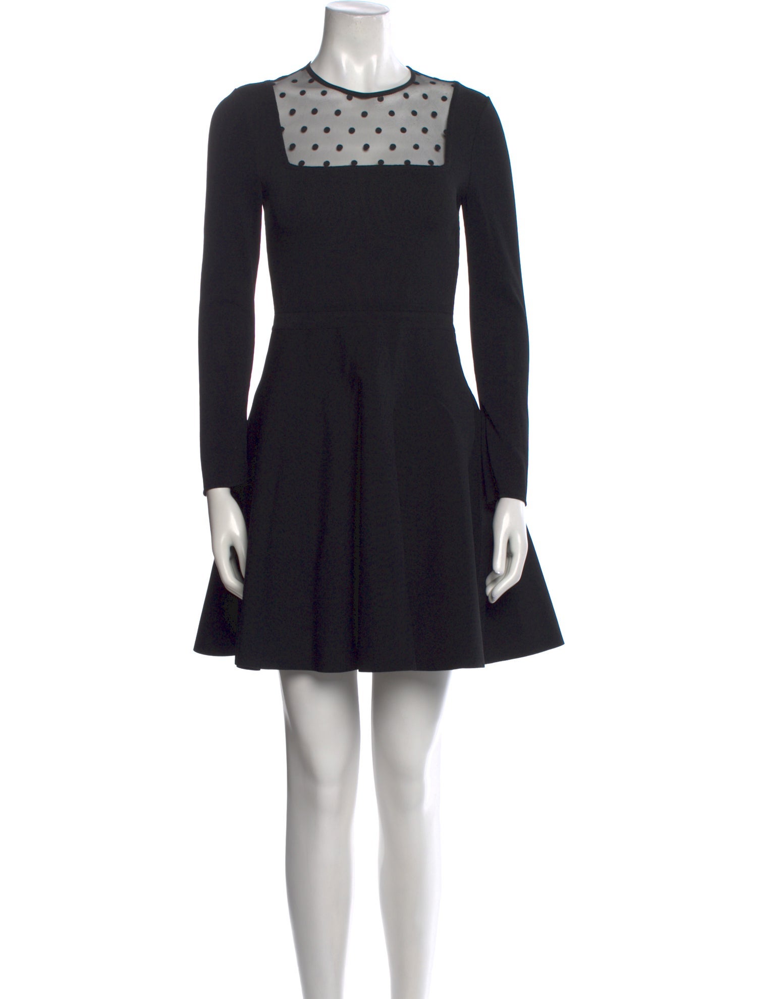 Saint Laurent Crew Neck Mini Dress