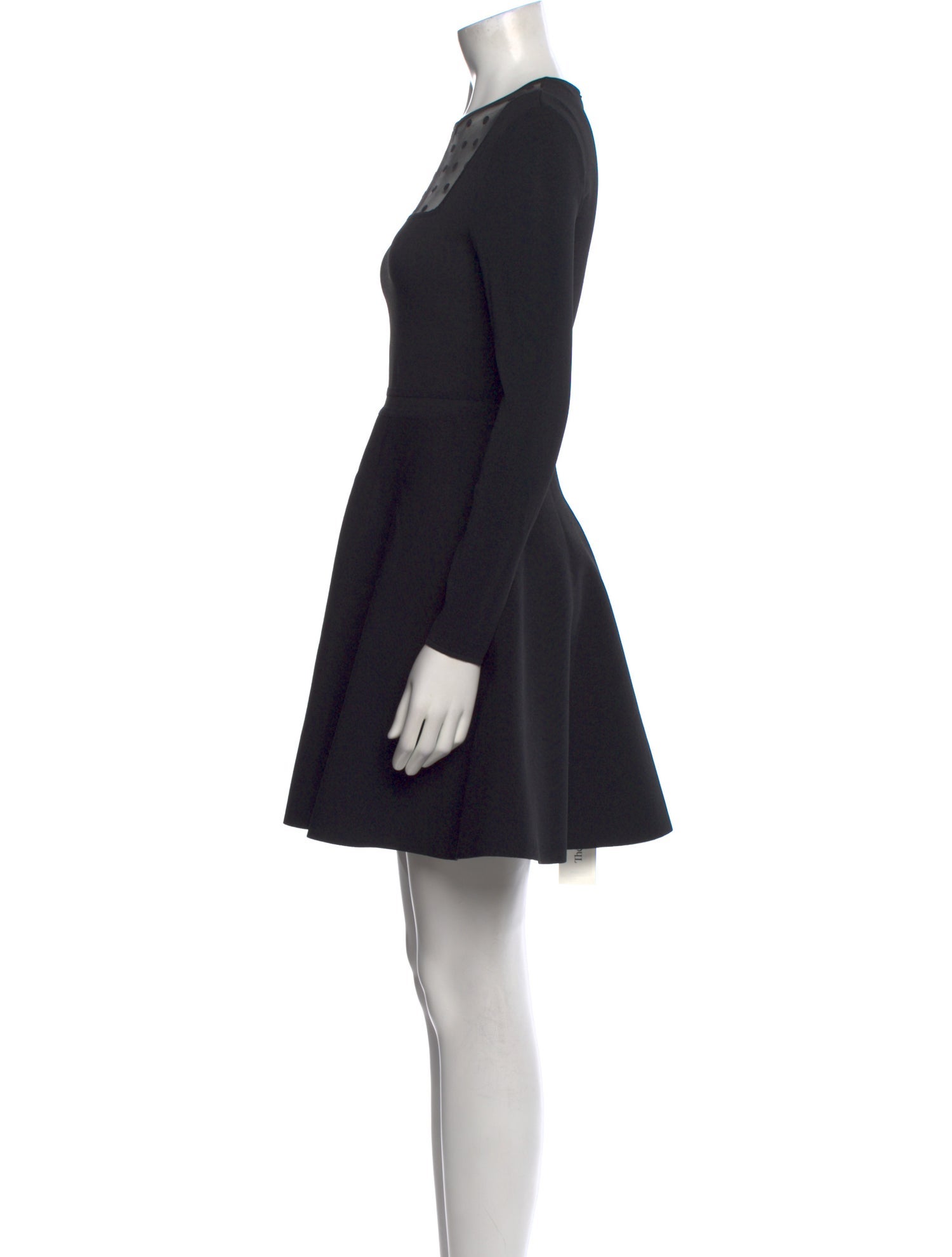 Saint Laurent Crew Neck Mini Dress