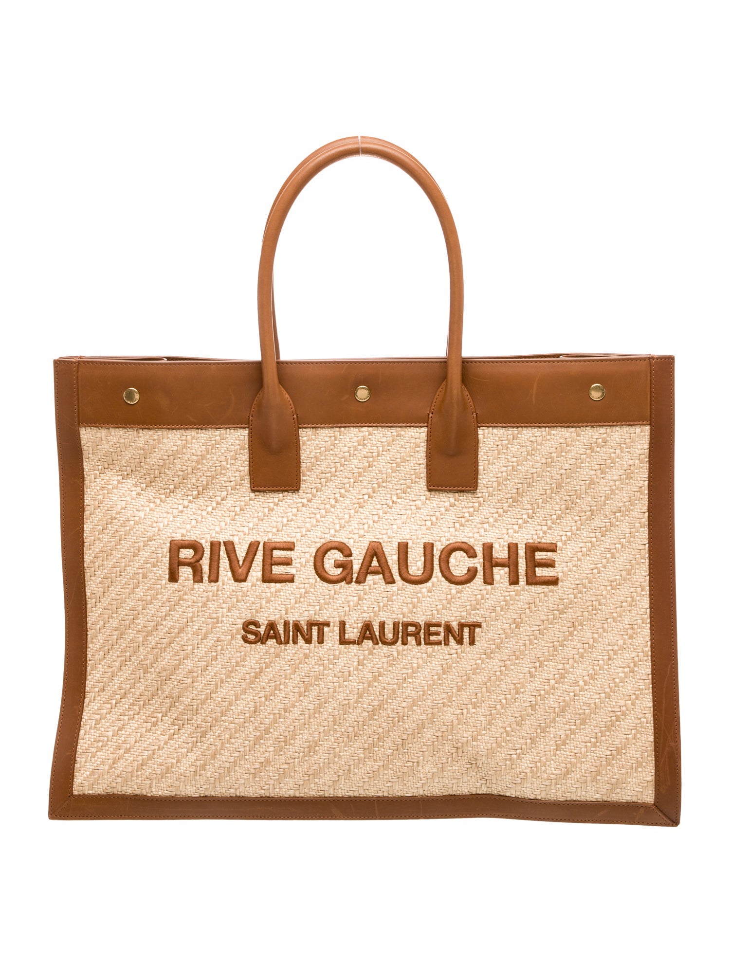 Saint Laurent Raffia Rive Gauche Large 2023