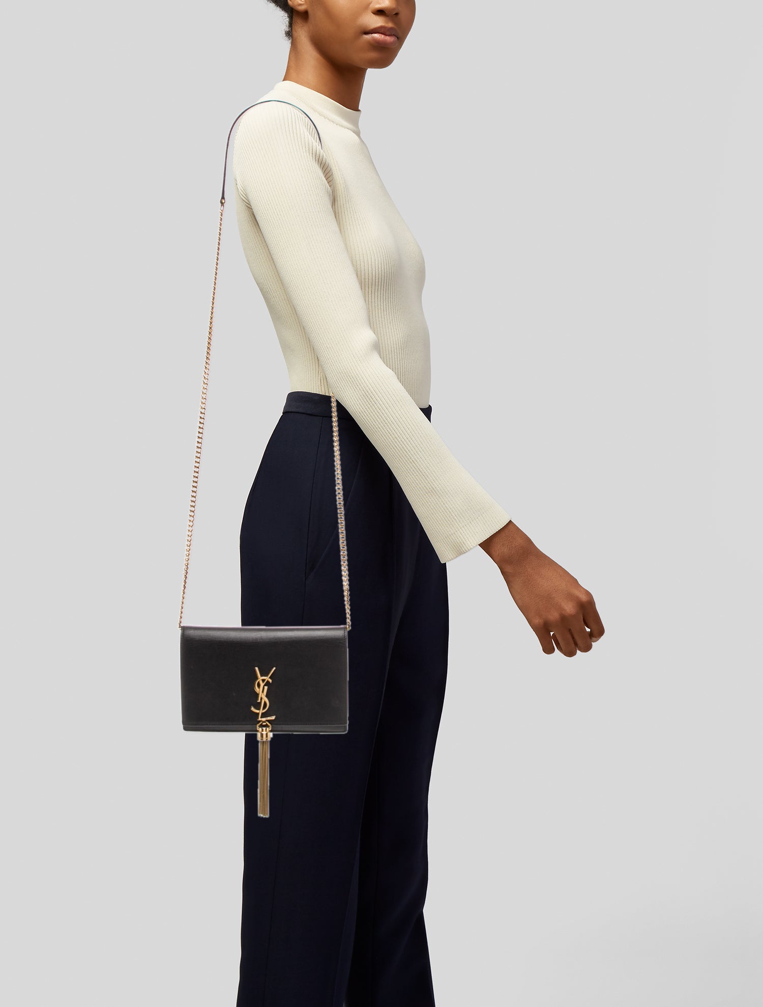 Saint Laurent Leather Kate Small