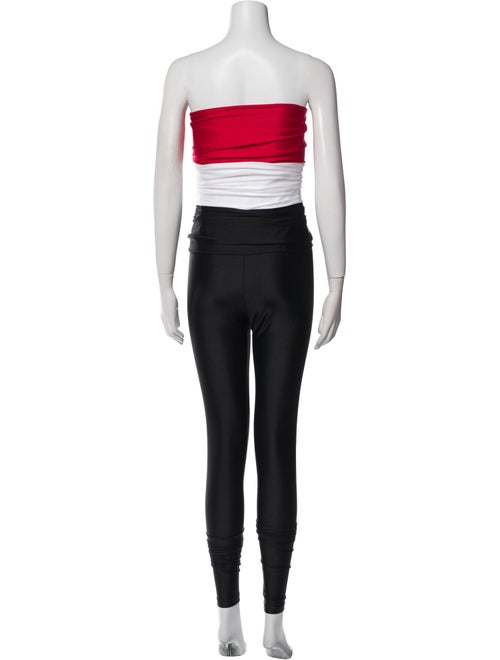 Saint Laurent Nylon Colorblock Pattern Jumpsuit