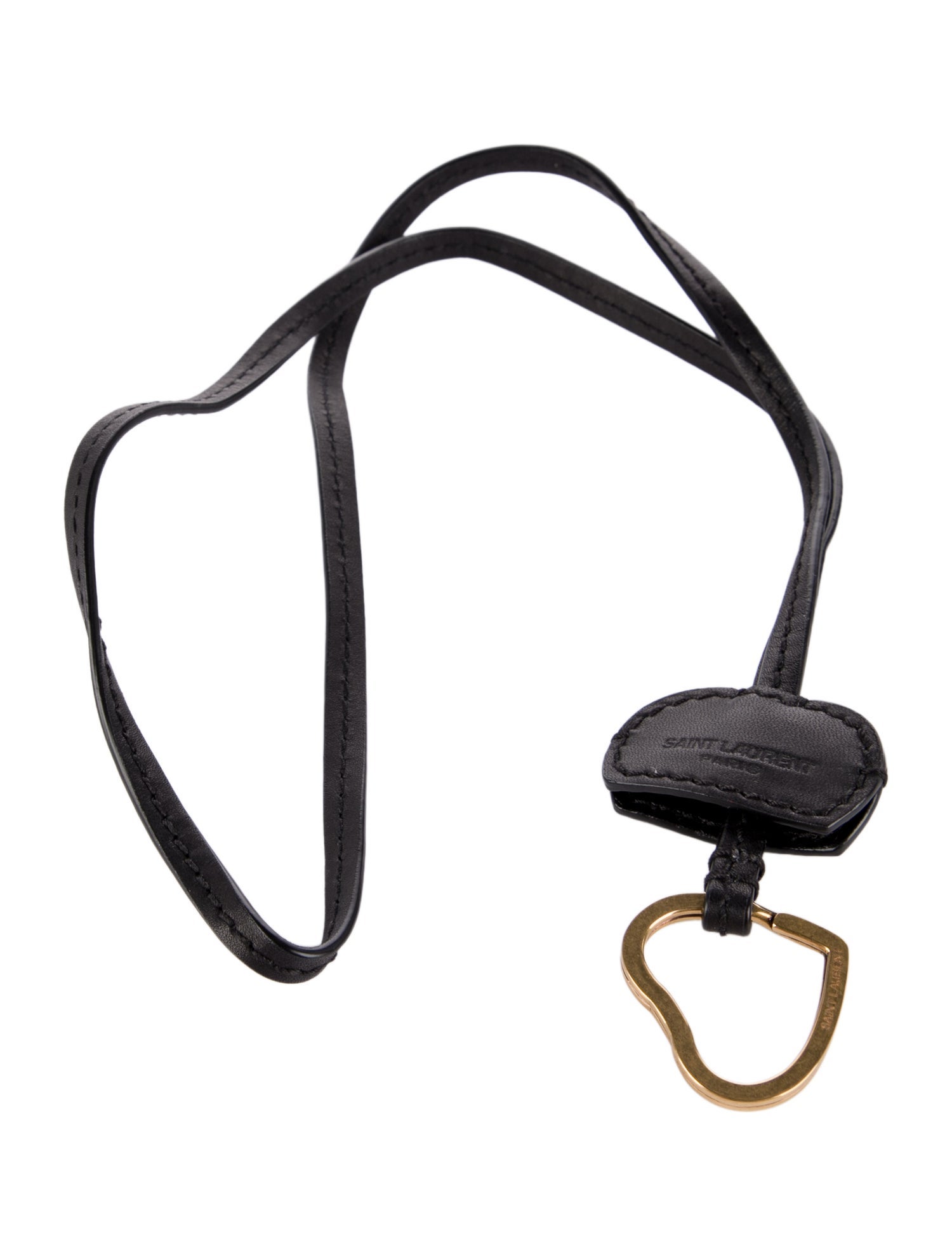 Saint Laurent Heart Shaped Keyring