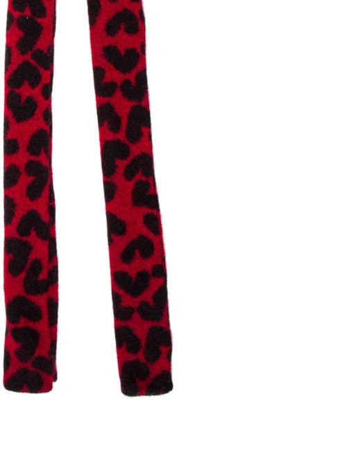 Saint Laurent Kid Mohair Printed Scarf