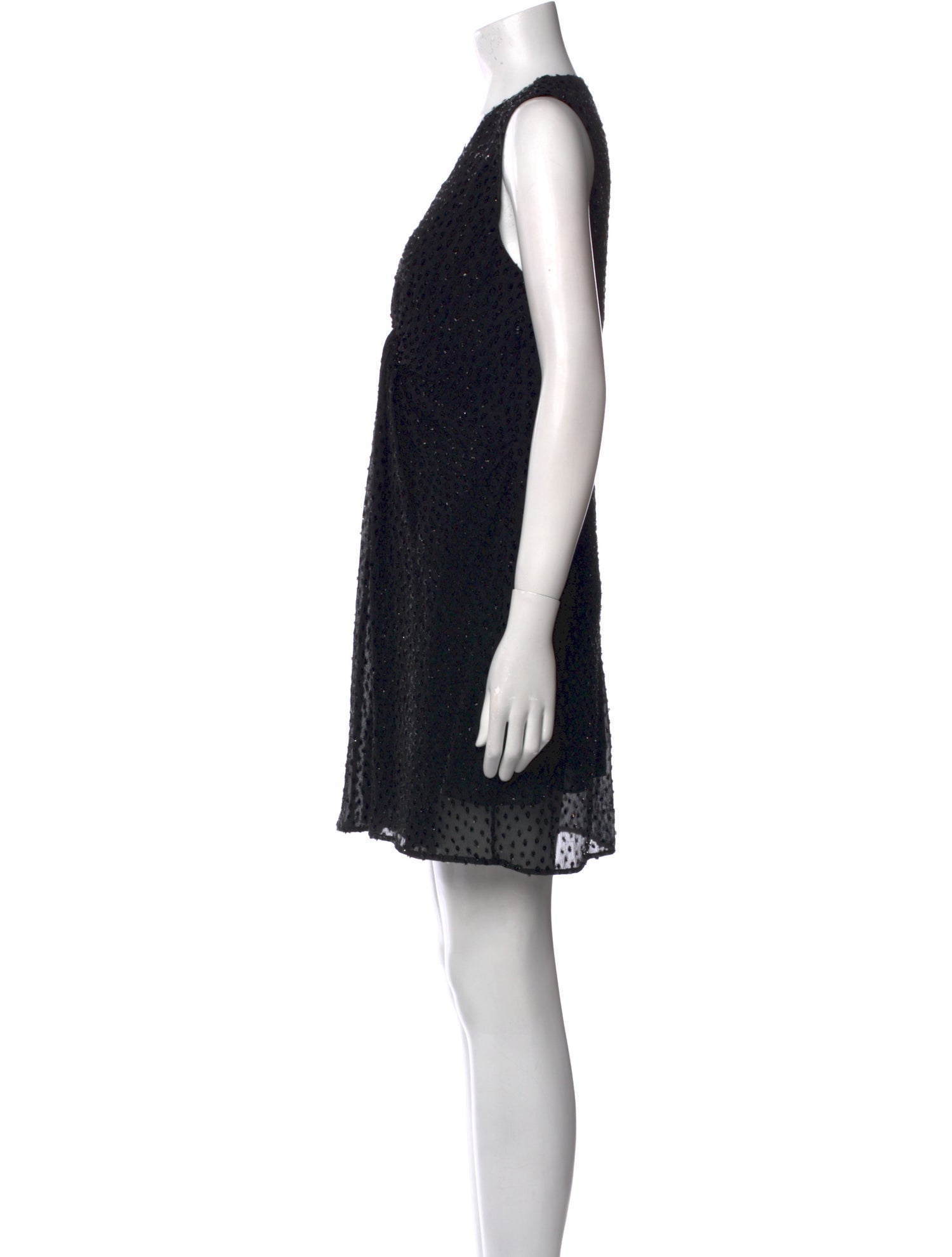 Saint Laurent V-Neck Mini Dress