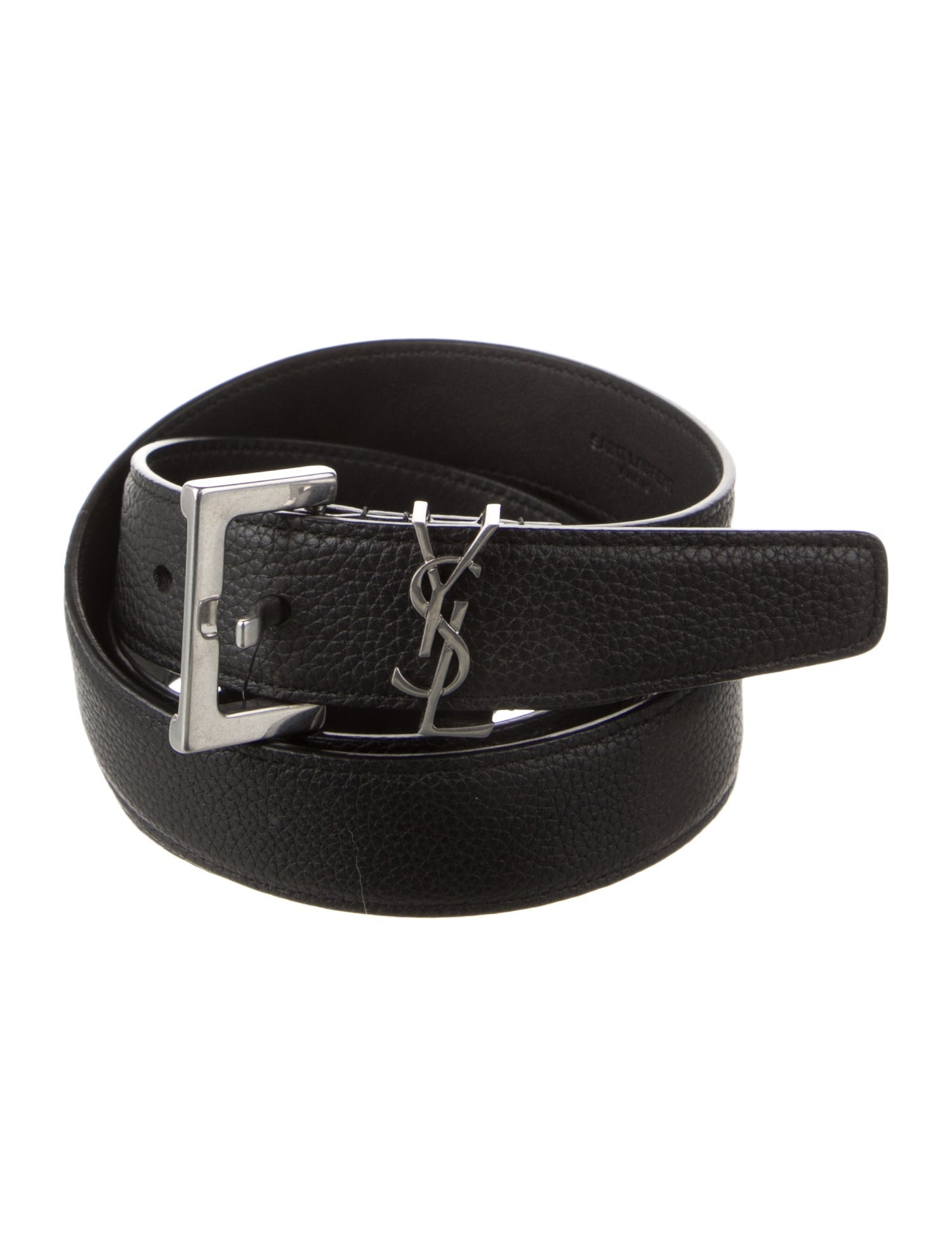 Saint Laurent Skinny Leather Waist Belt w/ Tags
