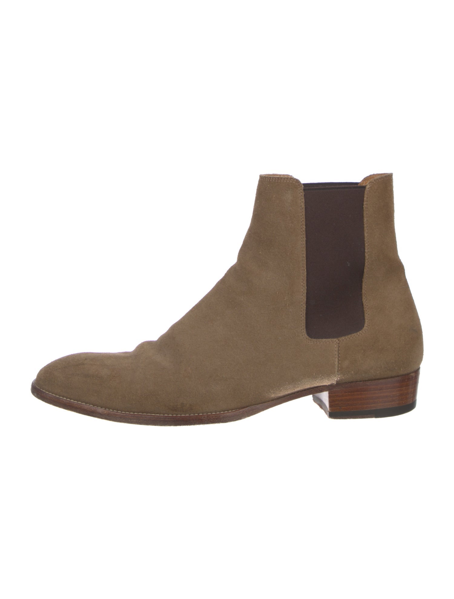 Saint Laurent Suede Chelsea Boots