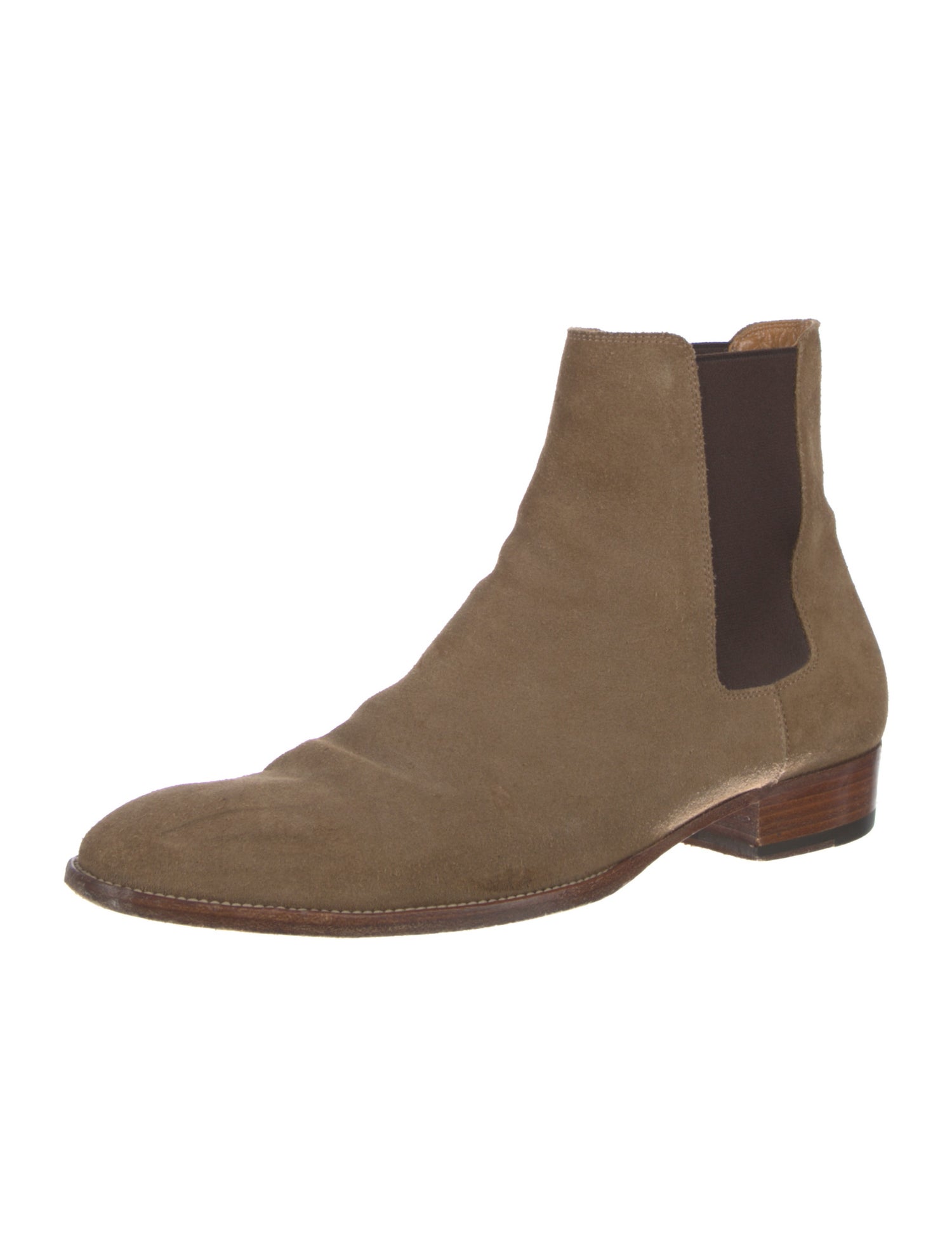 Saint Laurent Suede Chelsea Boots