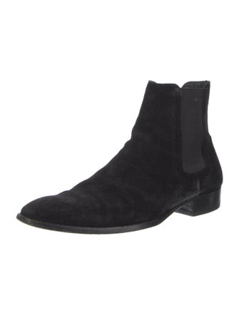 Saint Laurent Suede Chelsea Boots