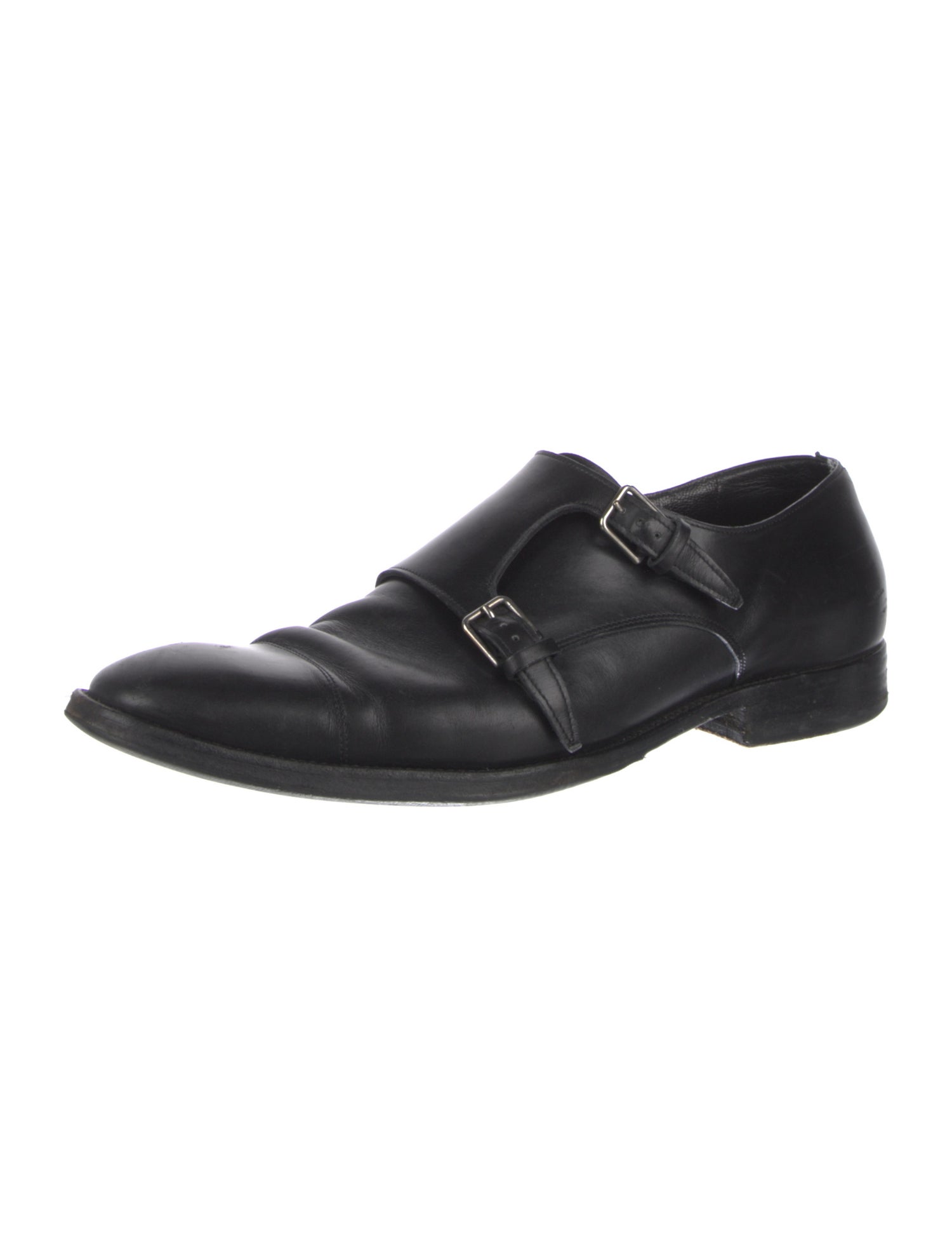Saint Laurent Leather Monk Straps