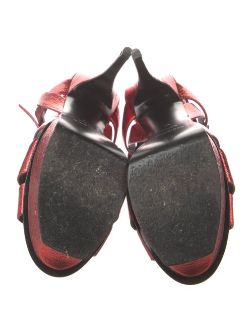 Saint Laurent Leather T-Strap Sandals