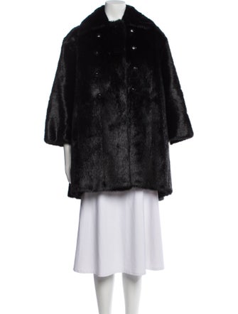 Saint Laurent Fur Faux Fur Coat
