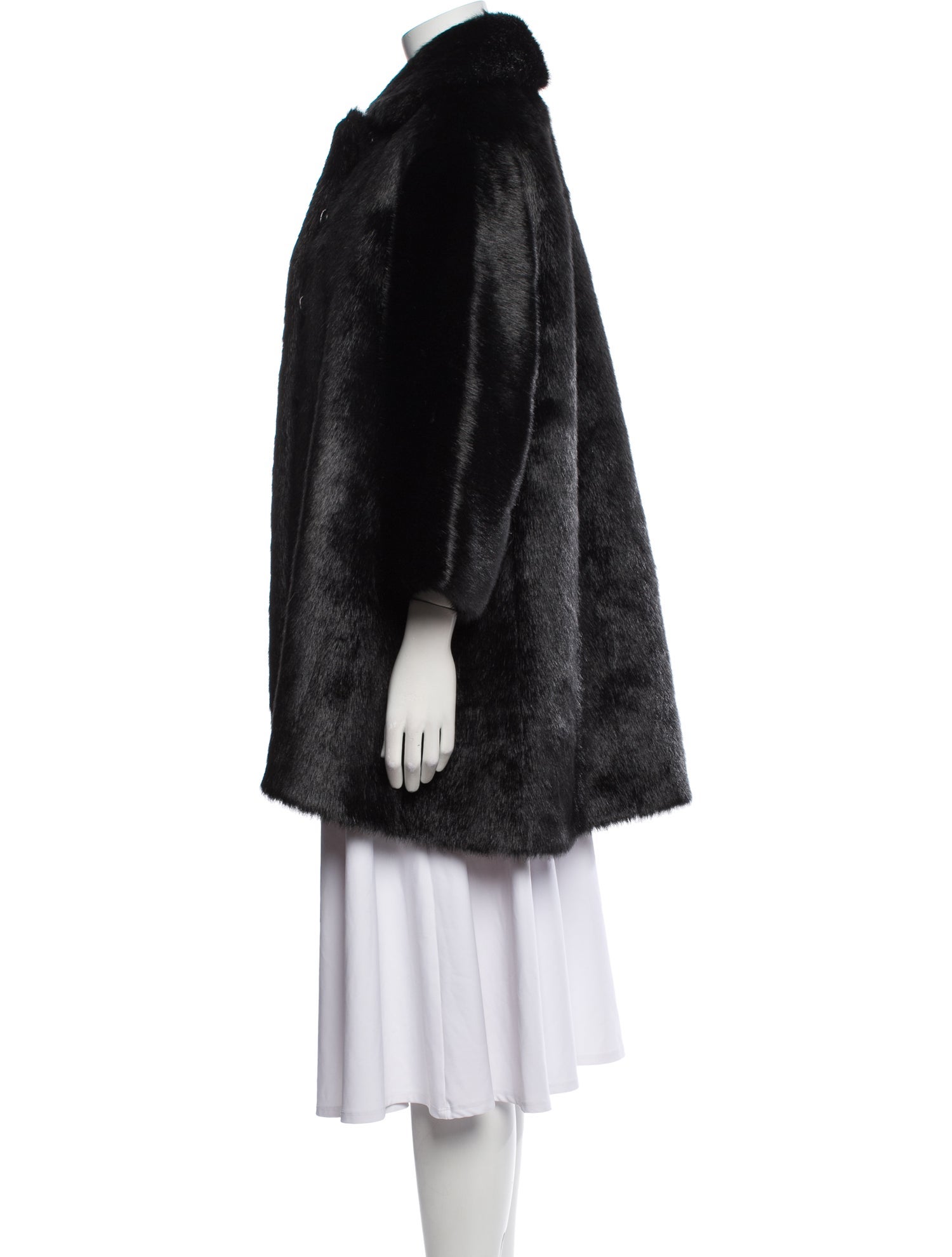 Saint Laurent Fur Faux Fur Coat
