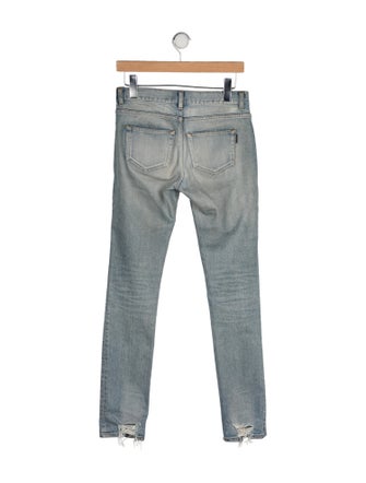 Saint Laurent Mid-Rise Skinny Leg Jeans