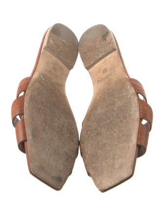 Saint Laurent Leather Slides