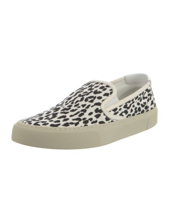 Saint Laurent Canvas Animal Print Sneakers