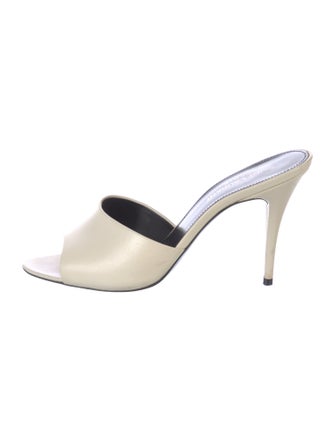 Saint Laurent Leather Slides