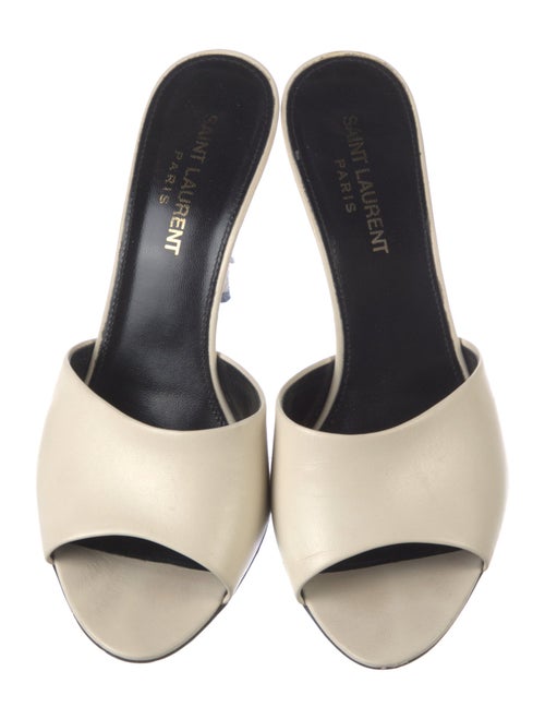Saint Laurent Leather Slides