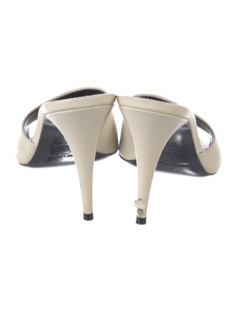 Saint Laurent Leather Slides