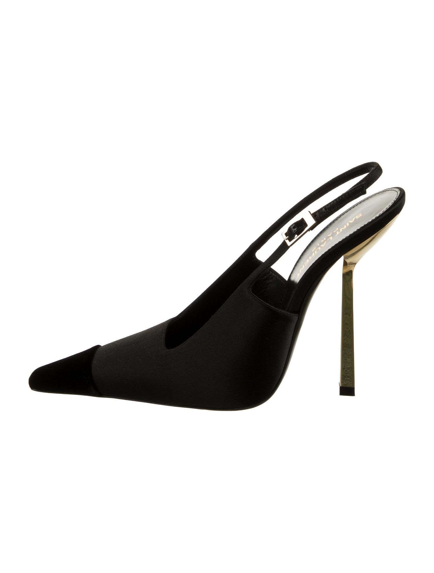 Saint Laurent Satin Slingback Pumps
