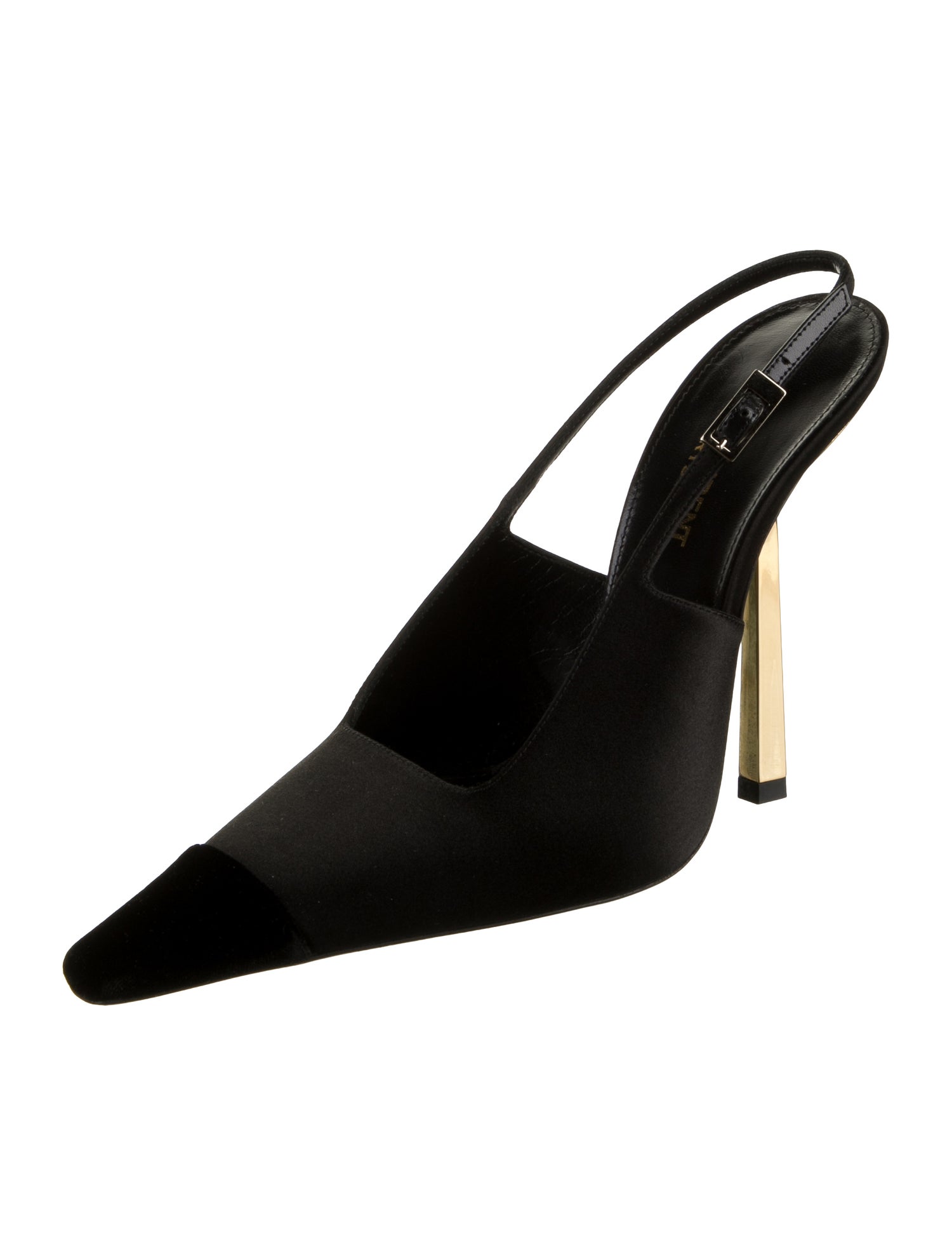 Saint Laurent Satin Slingback Pumps