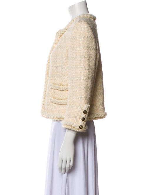 Saint Laurent Virgin Wool Tweed Pattern Evening Jacket